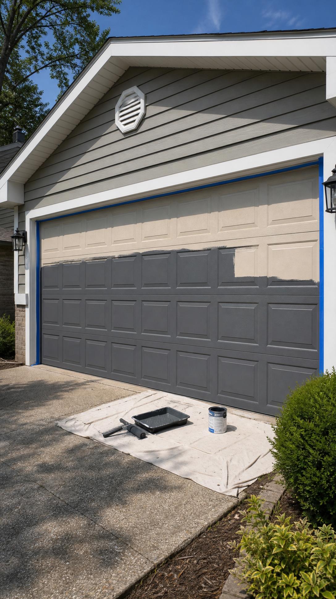 4 Garage Door Paint - 10 DIY Curb Appeal Ideas That Transformed Our Front Yard