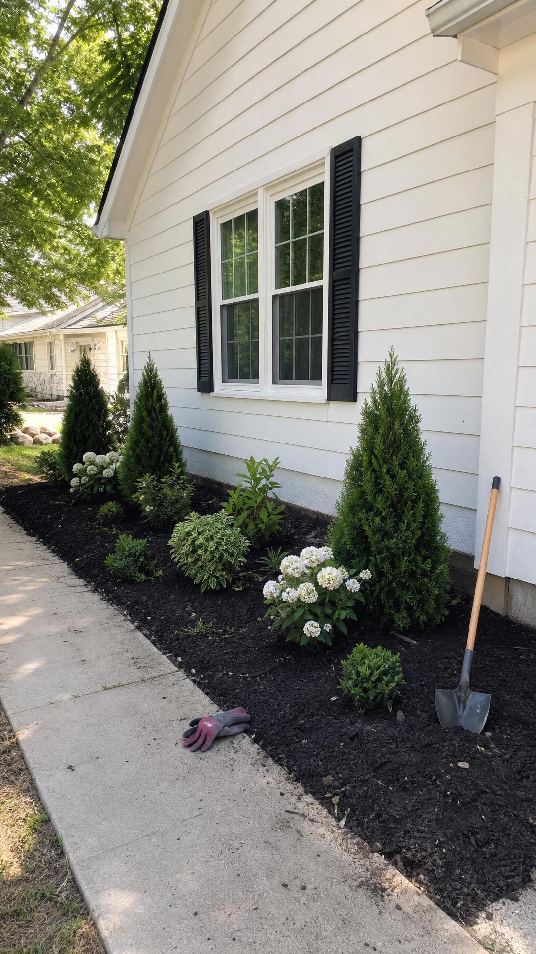6 Foundation Shrubs - 10 DIY Curb Appeal Ideas That Transformed Our Front Yard