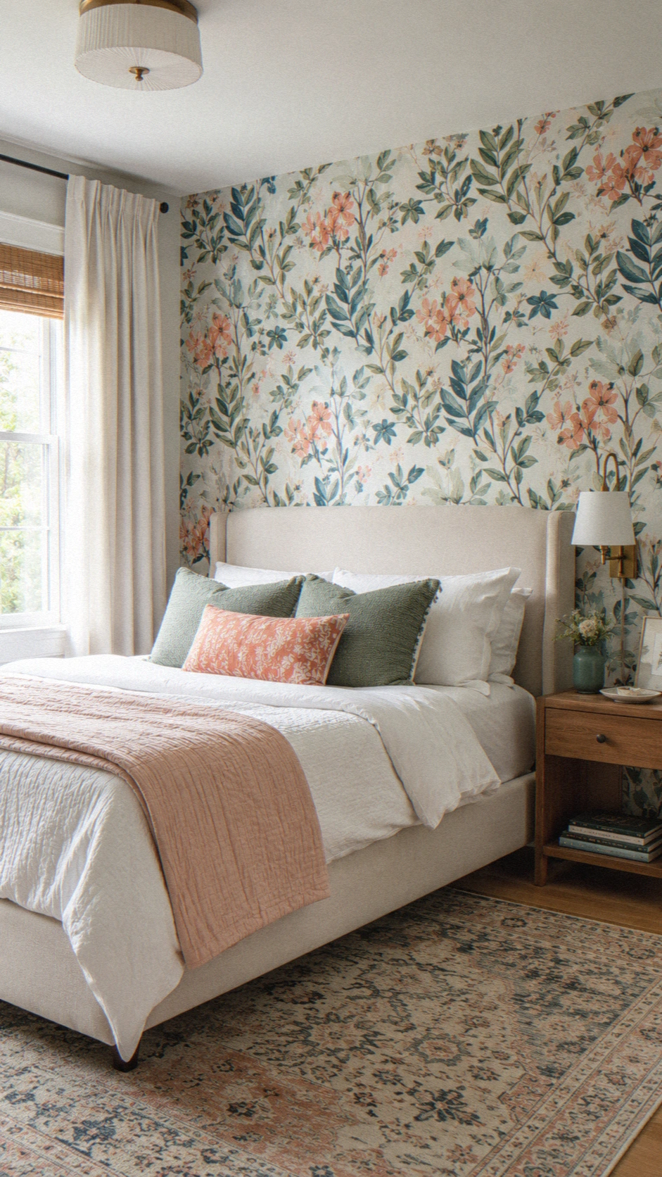 1- Removable Wallpaper on One Wall