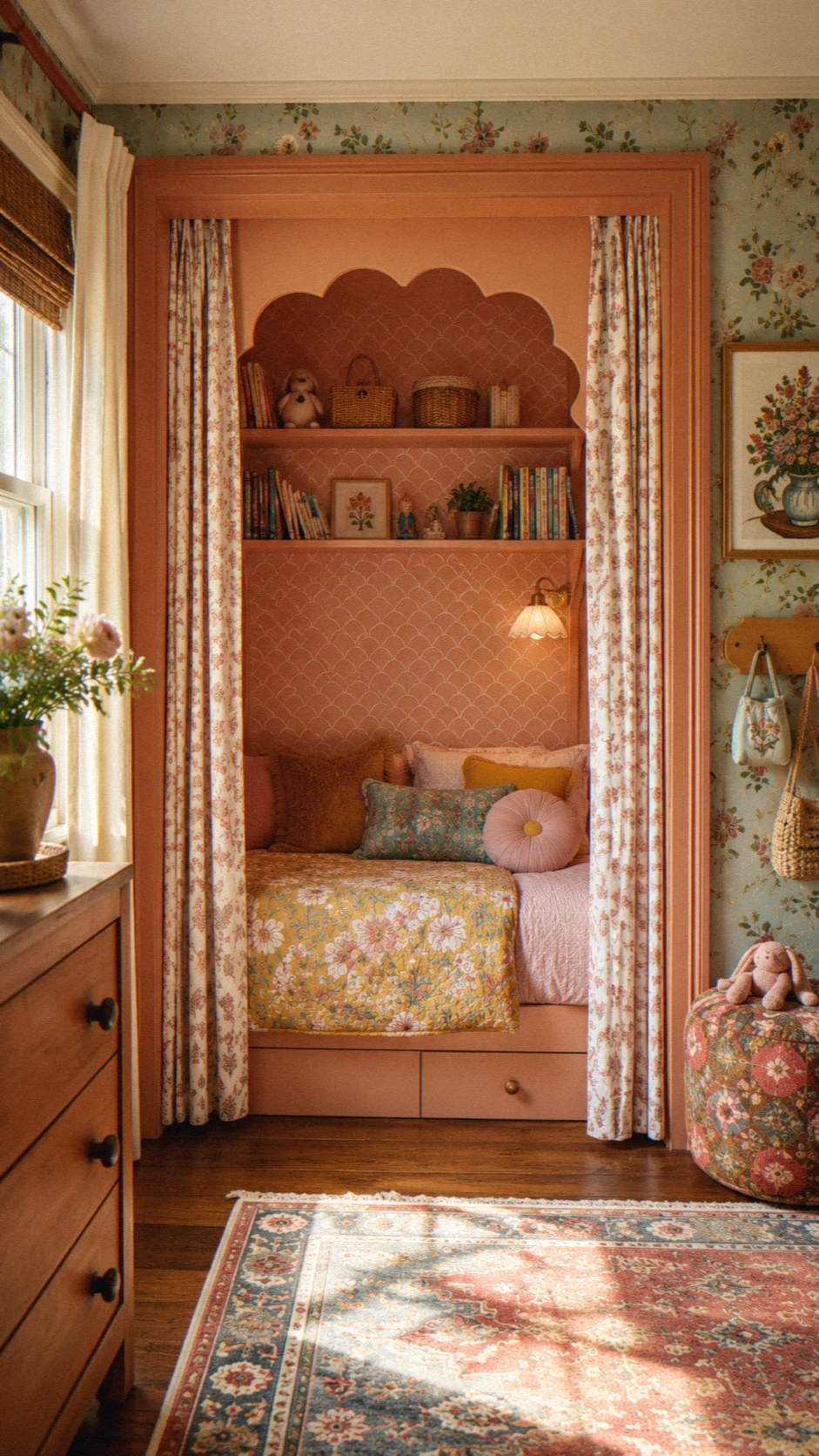 3- Toddler Bed in Closet Nook