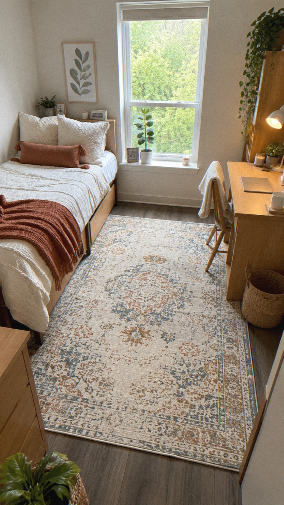 5- A Small Area Rug to Define the Space