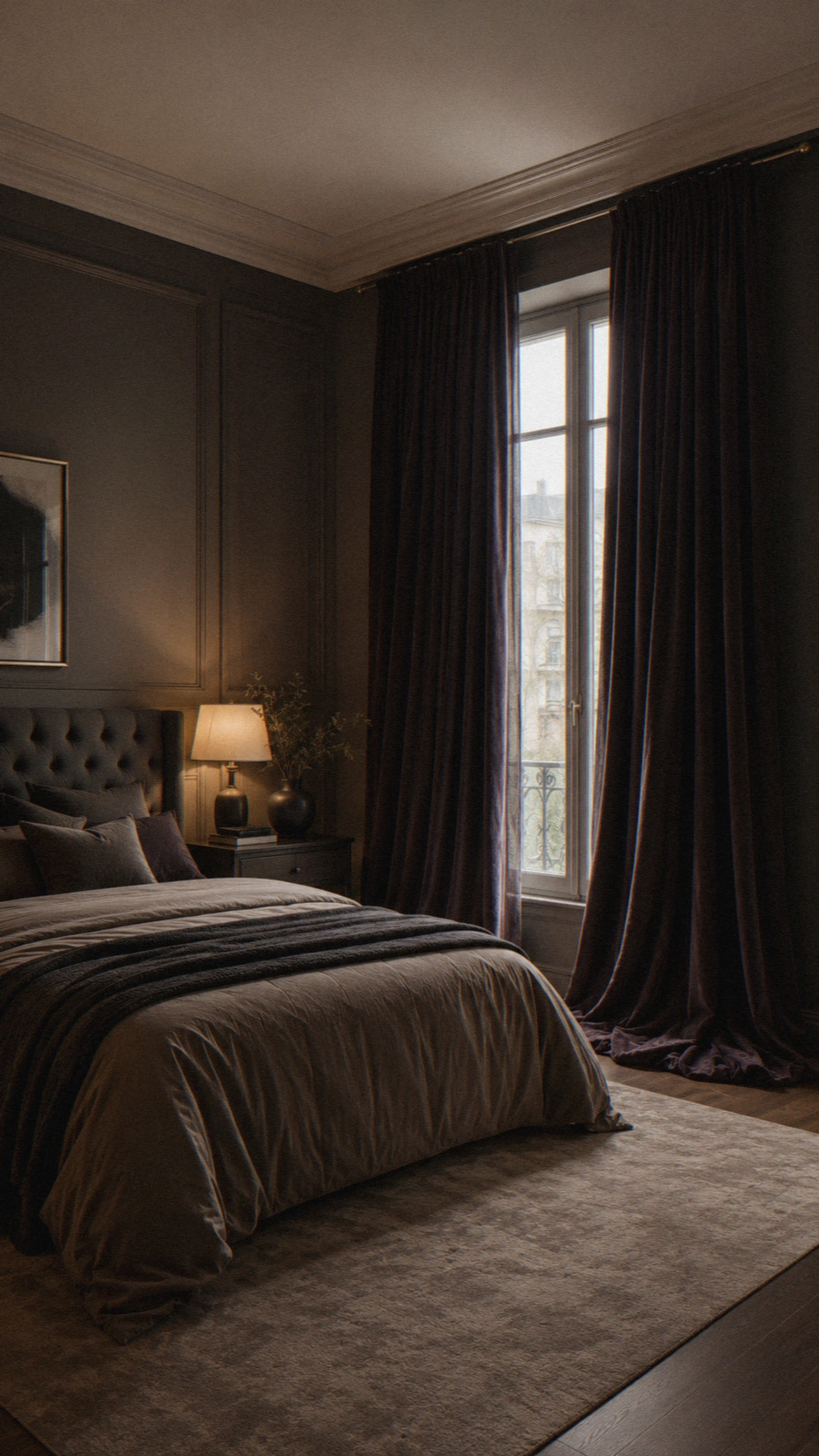 6- Heavy Drapes That Pool on the Floor