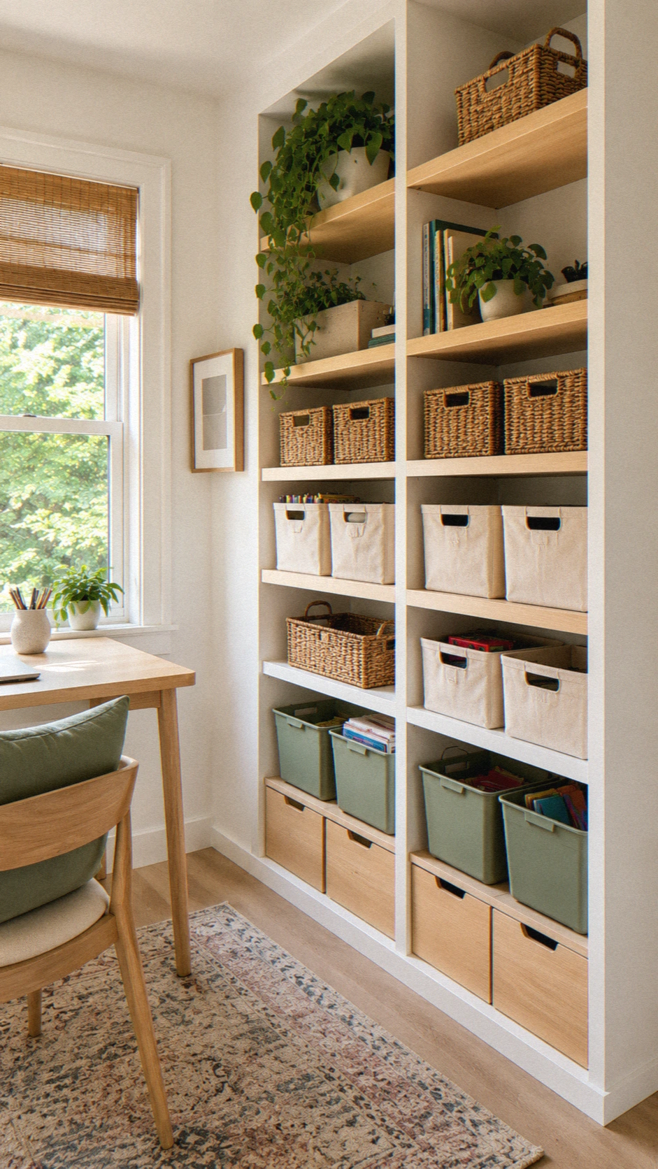 6- The Cubby and Bin Organization Wall