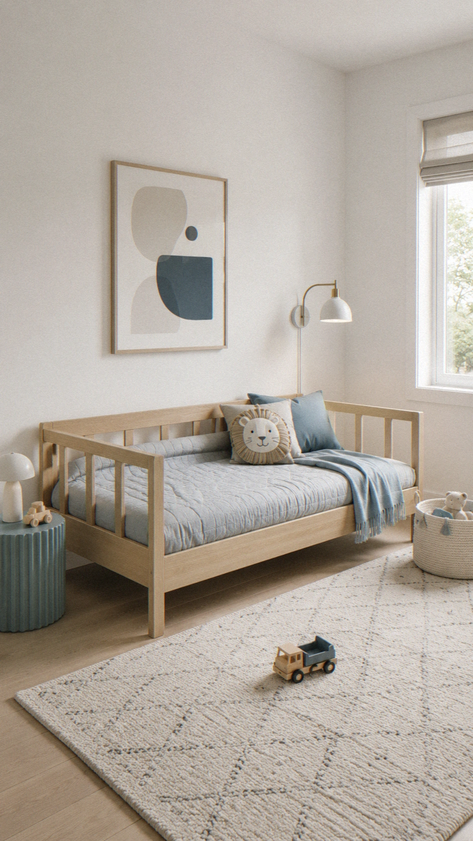 7- Daybed Toddler Bed Against Wall