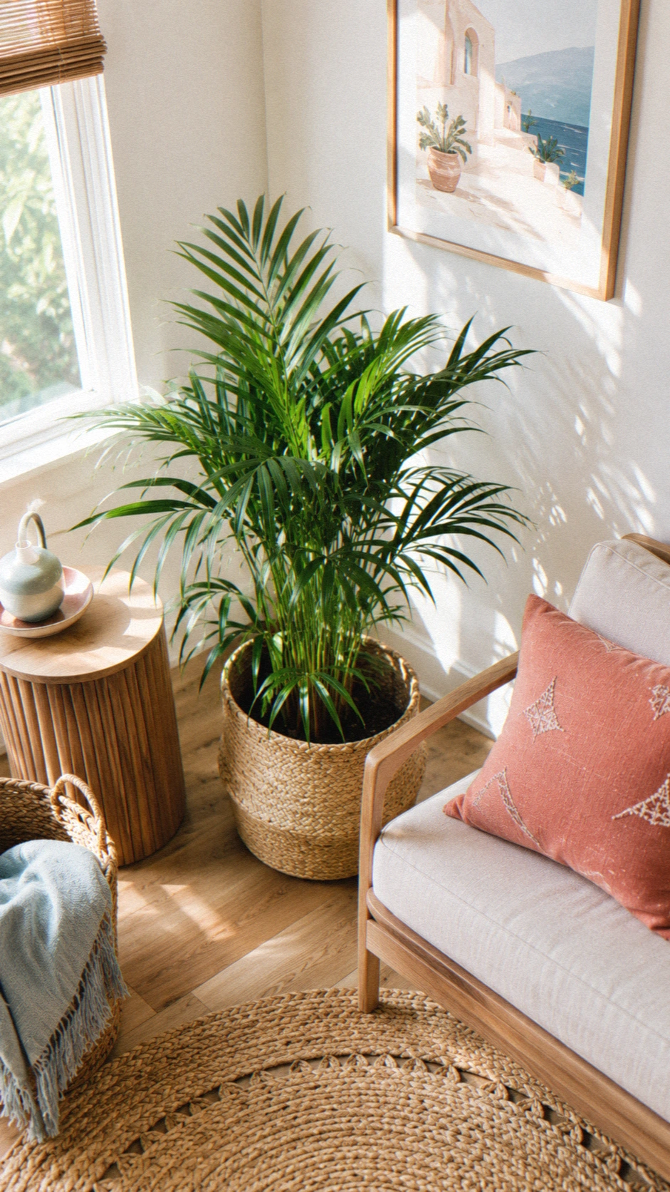 8- Style one corner with a plant