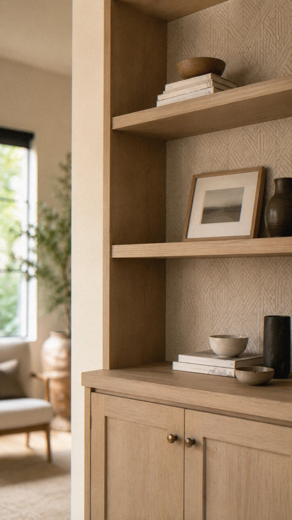 8- Try Peel-and-Stick Wallpaper on One Small Area