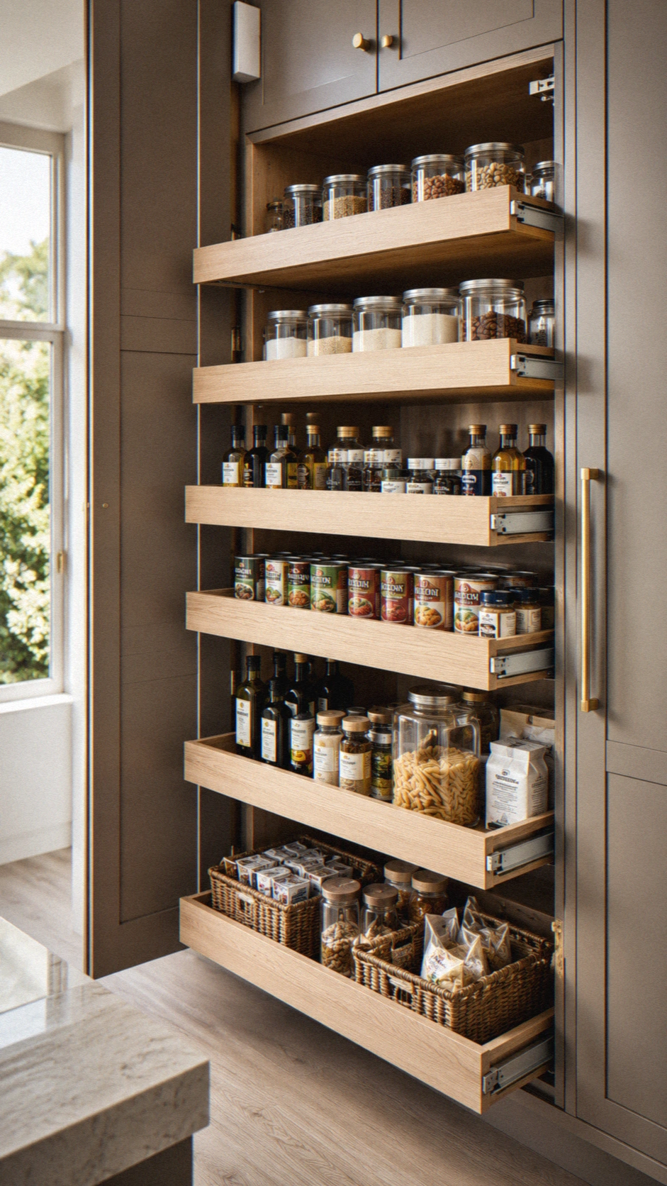 9- Add Pull Out Shelves if Budget Allows