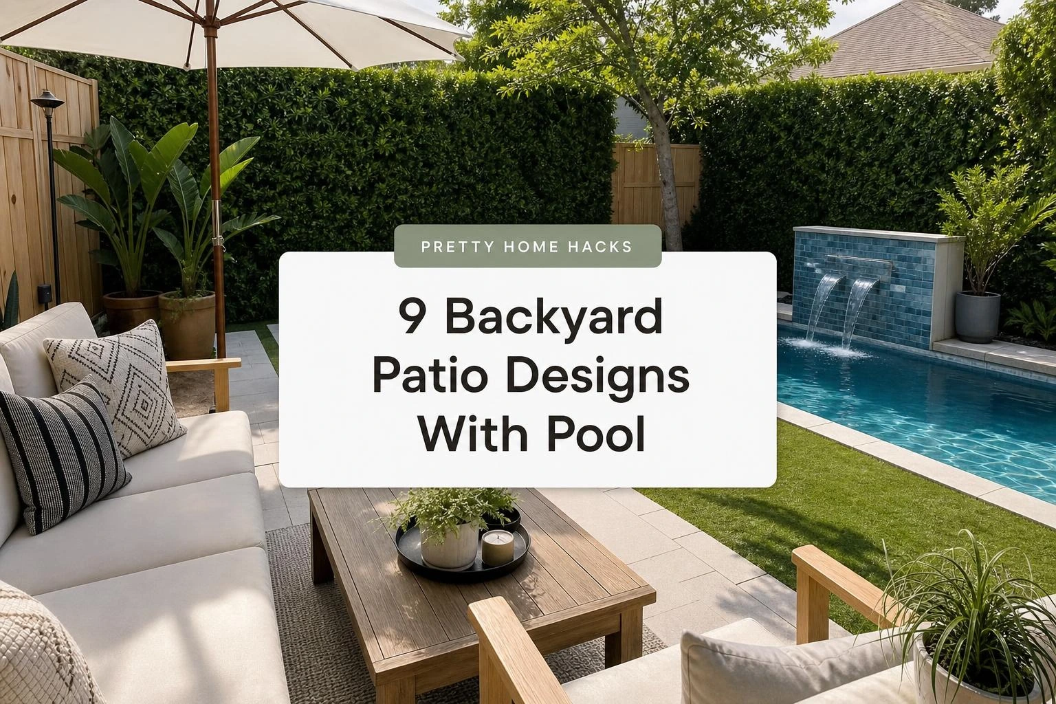 9 Backyard Patio Designs With Pool That Work for Small Backyards Too