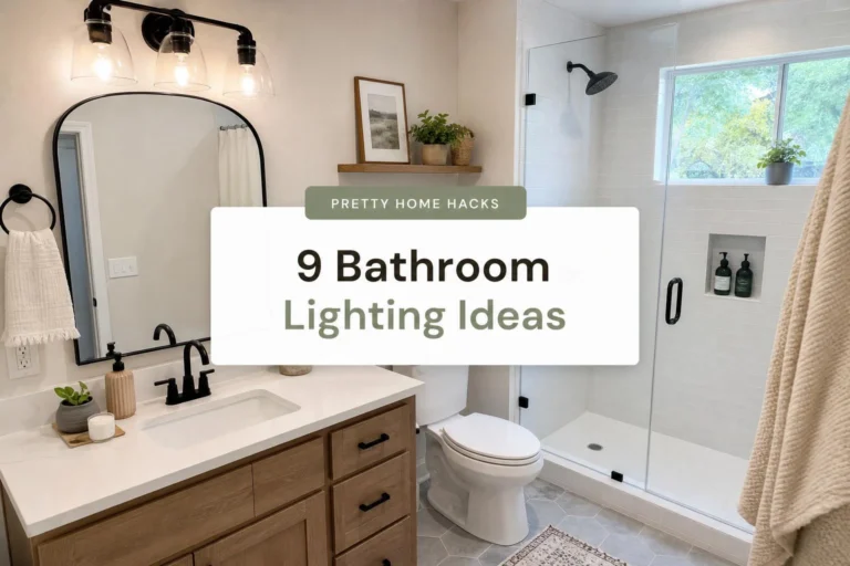 9 Bathroom Lighting Inspiration Ideas That Fixed a Boring Bathroom for Under $100