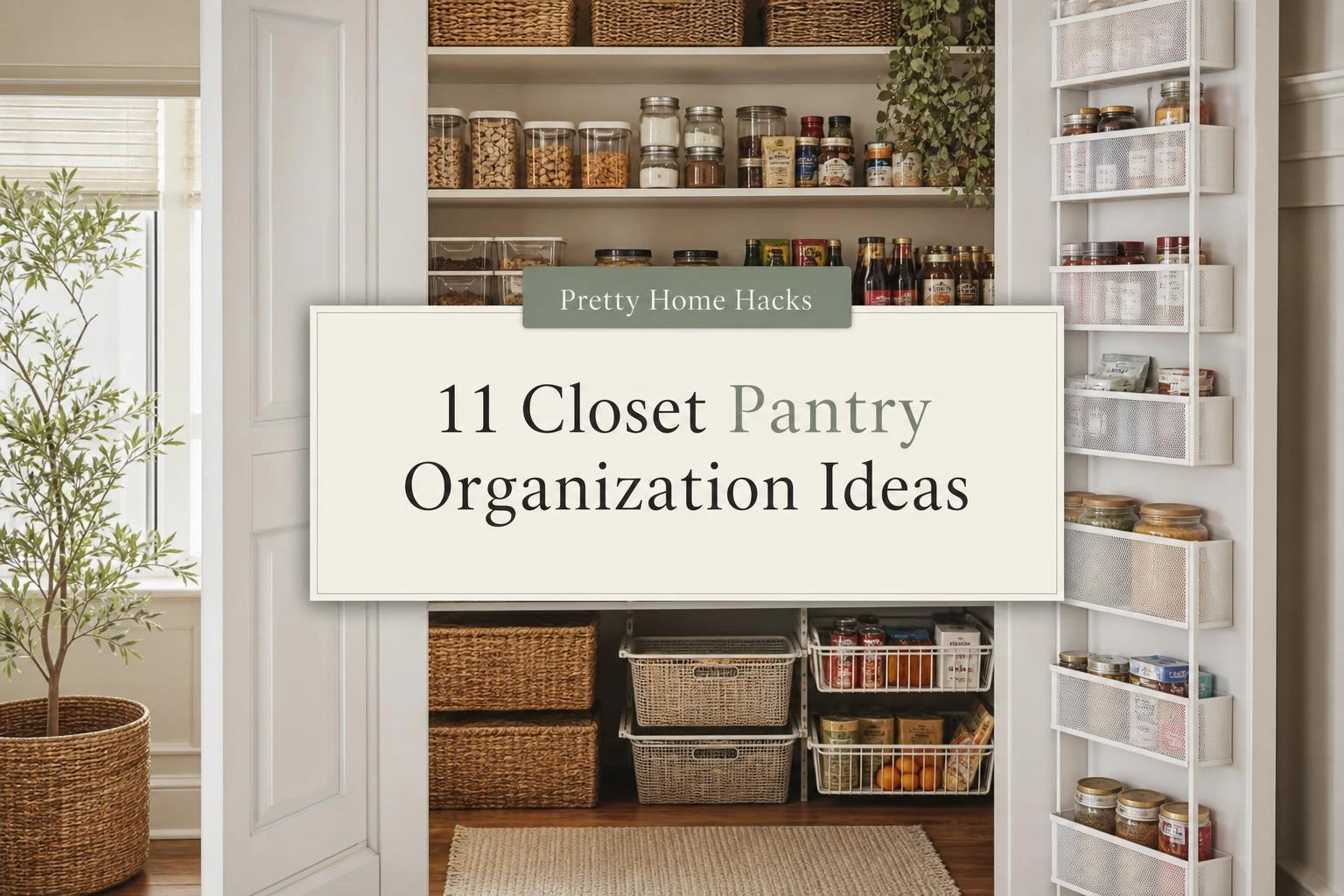 11 Closet Pantry Organization Ideas for a Cleaner, More Functional Space