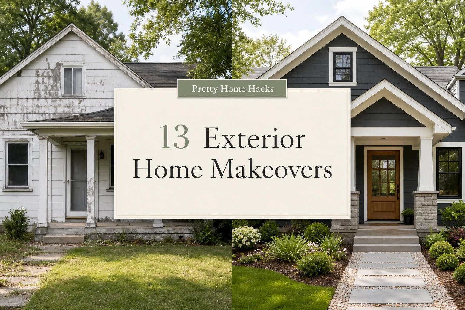 13 Before and After Exterior Home Makeover Ideas That Add Instant Curb Appeal