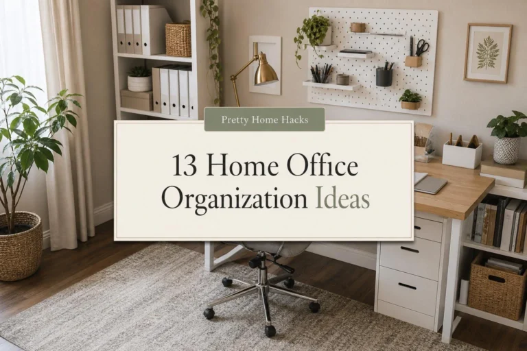 13 Home Office Organization Ideas for a Cleaner and More Productive Desk