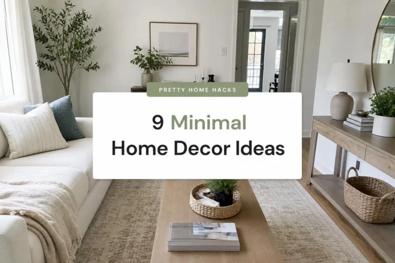 9 Minimal Home Decor Ideas That Transform Your Home Without Overspending