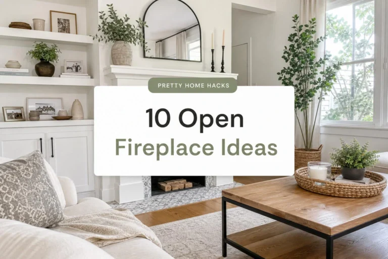 10 Open Fireplace Ideas That Work in Small Living Rooms Without Taking Over the Space