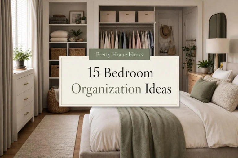 15 Organization Ideas for the Home Bedroom That Make Your Room Feel Bigger