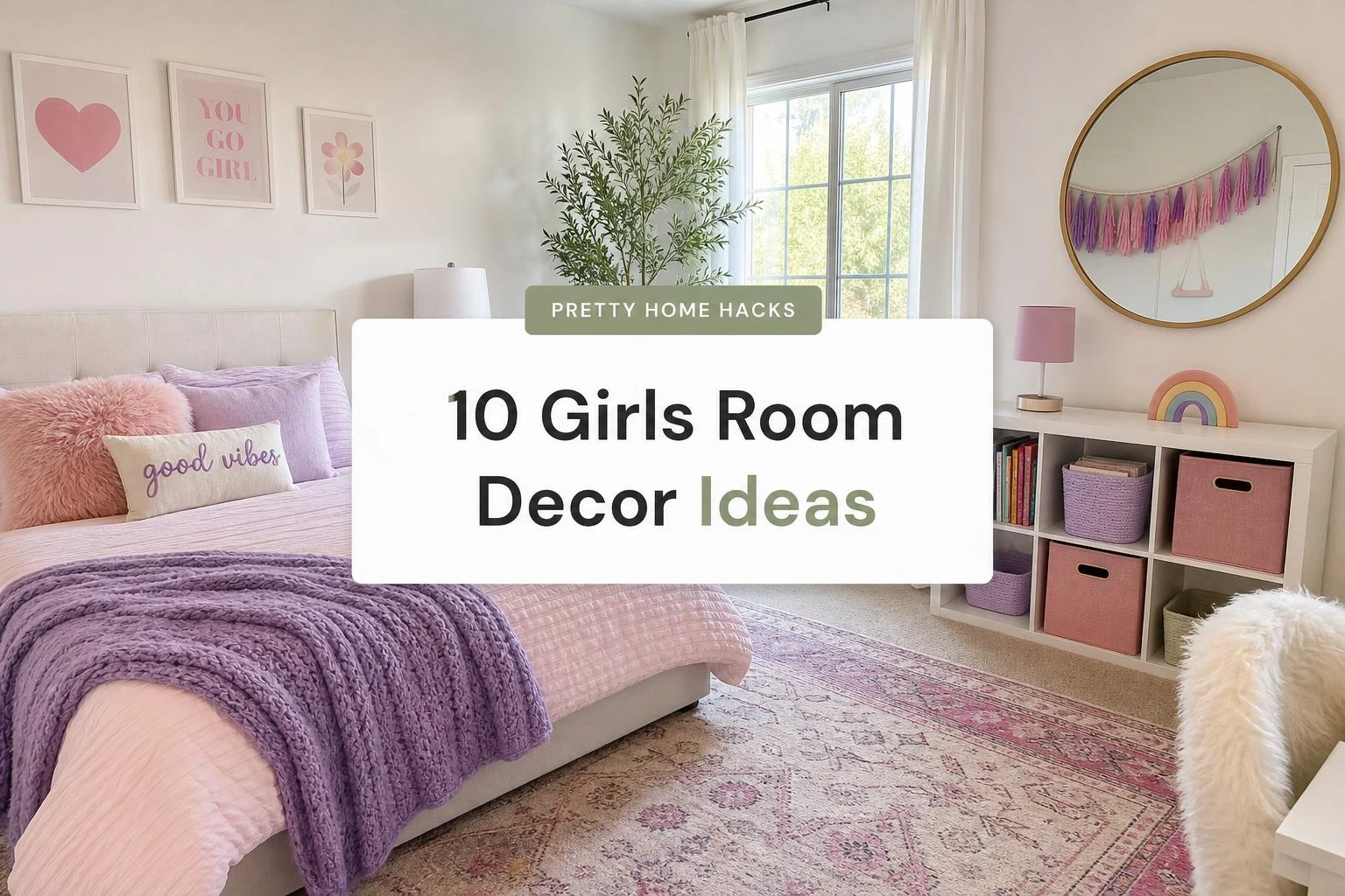 10 Pink and Purple Girls Room Decor Ideas That Look Really Good on a Small Budget