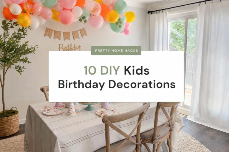 10 DIY Kids Birthday Decorations at Home Any Parent Can Pull Together the Night Before