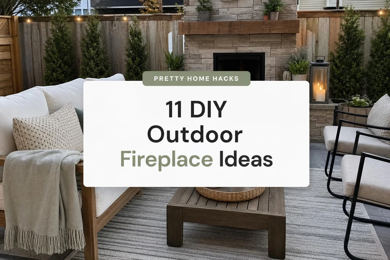 11 DIY Outdoor Fireplace Ideas That Look So Good Nobody Will Believe You Built It Yourself