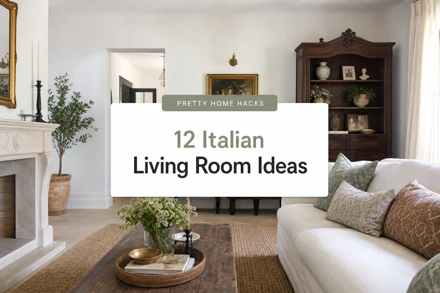 12 Italian Living Room Ideas That Bring That Effortless Old World Elegance Into a Regular Home