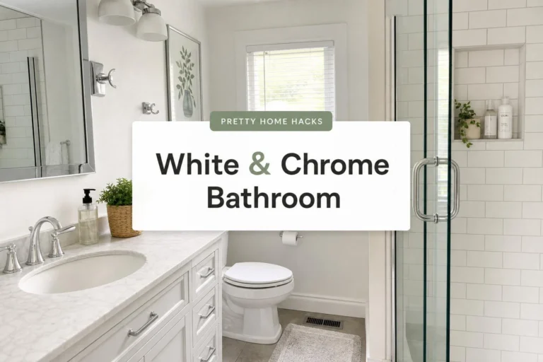 white and chrome bathroom decor ideas