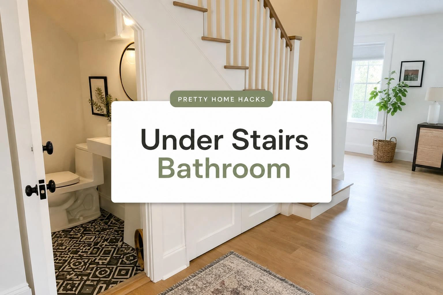 Why the Space Under Your Stairs Might Be the Best Spot for a Bathroom Nobody Considered